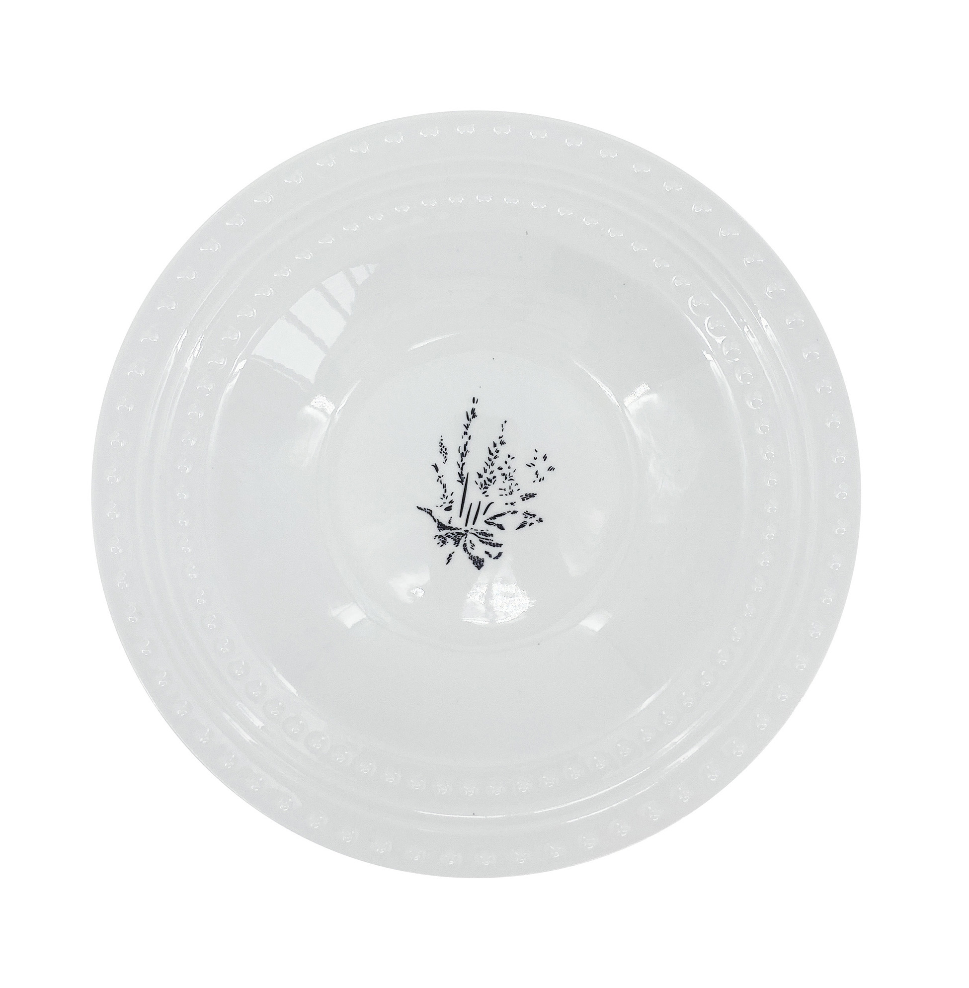 8773-00-61 EMBOS LINE ESENCE Hluboký polévkový talíř 23 cm s černým dekorem od by inspire